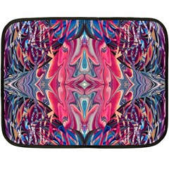 Abstract Arabesque Fleece Blanket (mini) by kaleidomarblingart