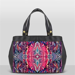 Abstract Arabesque Oversize Office Handbag by kaleidomarblingart