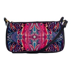 Abstract Arabesque Shoulder Clutch Bag by kaleidomarblingart