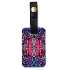 Abstract Arabesque Luggage Tag (one Side) by kaleidomarblingart