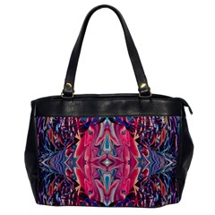 Abstract Arabesque Oversize Office Handbag by kaleidomarblingart