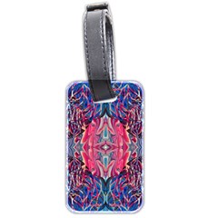 Abstract Arabesque Luggage Tag (two Sides) by kaleidomarblingart