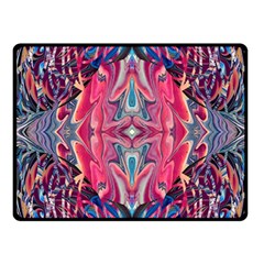 Abstract Arabesque One Side Fleece Blanket (small) by kaleidomarblingart