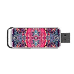 Abstract Arabesque Portable Usb Flash (one Side) by kaleidomarblingart