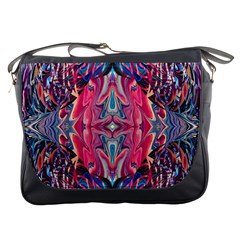 Abstract Arabesque Messenger Bag by kaleidomarblingart