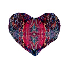 Abstract Arabesque Standard 16  Premium Heart Shape Cushions by kaleidomarblingart