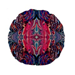 Abstract Arabesque Standard 15  Premium Round Cushions by kaleidomarblingart