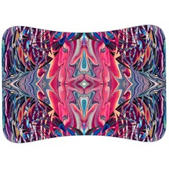 Abstract Arabesque Velour Seat Head Rest Cushion by kaleidomarblingart