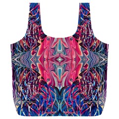 Abstract Arabesque Full Print Recycle Bag (xxl) by kaleidomarblingart