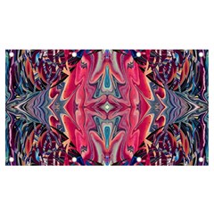 Abstract Arabesque Banner And Sign 7  X 4  by kaleidomarblingart