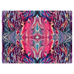 Abstract Arabesque One Side Premium Plush Fleece Blanket (extra Small) by kaleidomarblingart