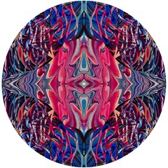 Abstract Arabesque Uv Print Round Tile Coaster by kaleidomarblingart