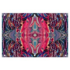 Abstract Arabesque Banner And Sign 6  X 4  by kaleidomarblingart