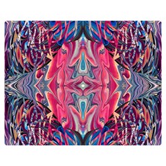 Abstract Arabesque One Side Premium Plush Fleece Blanket (medium) by kaleidomarblingart