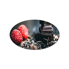 Chocolate Dark Sticker (oval) by artworkshop