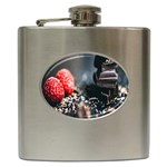 chocolate dark Hip Flask (6 oz) Front