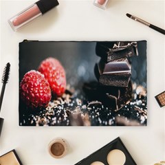 Chocolate Dark Cosmetic Bag (large) by artworkshop