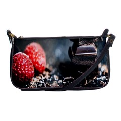 Chocolate Dark Shoulder Clutch Bag by artworkshop