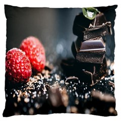 Chocolate Dark Large Cushion Case (two Sides) by artworkshop