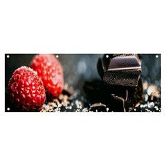 Chocolate Dark Banner And Sign 8  X 3  by artworkshop