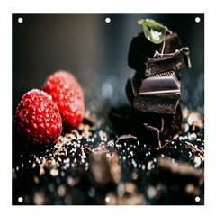 Chocolate Dark Banner And Sign 4  X 4  by artworkshop