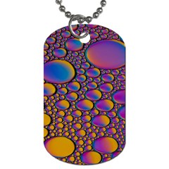 Bubble Color Dog Tag (one Side) by artworkshop