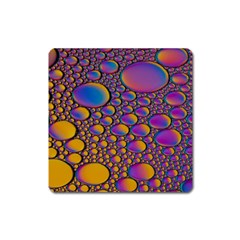 Bubble Color Square Magnet by artworkshop