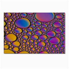 Bubble Color Postcard 4 x 6  (pkg Of 10) by artworkshop