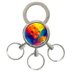 Colorfull Pattern 3-ring Key Chain by artworkshop