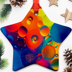 Colorfull Pattern Star Ornament (two Sides) by artworkshop