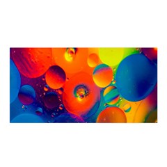 Colorfull Pattern Satin Wrap 35  X 70  by artworkshop