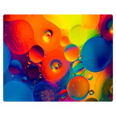 Colorfull Pattern One Side Premium Plush Fleece Blanket (medium) by artworkshop