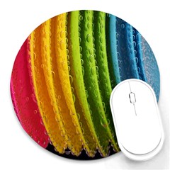  Colorful Illustrations Round Mousepad by artworkshop