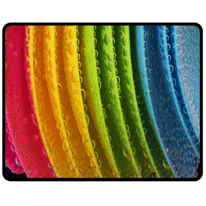  colorful illustrations One Side Fleece Blanket (Medium)