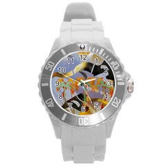 Leroyjacks Round Plastic Sport Watch (l)