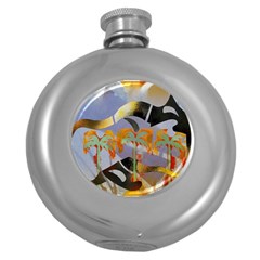 Leroyjacks Round Hip Flask (5 Oz)