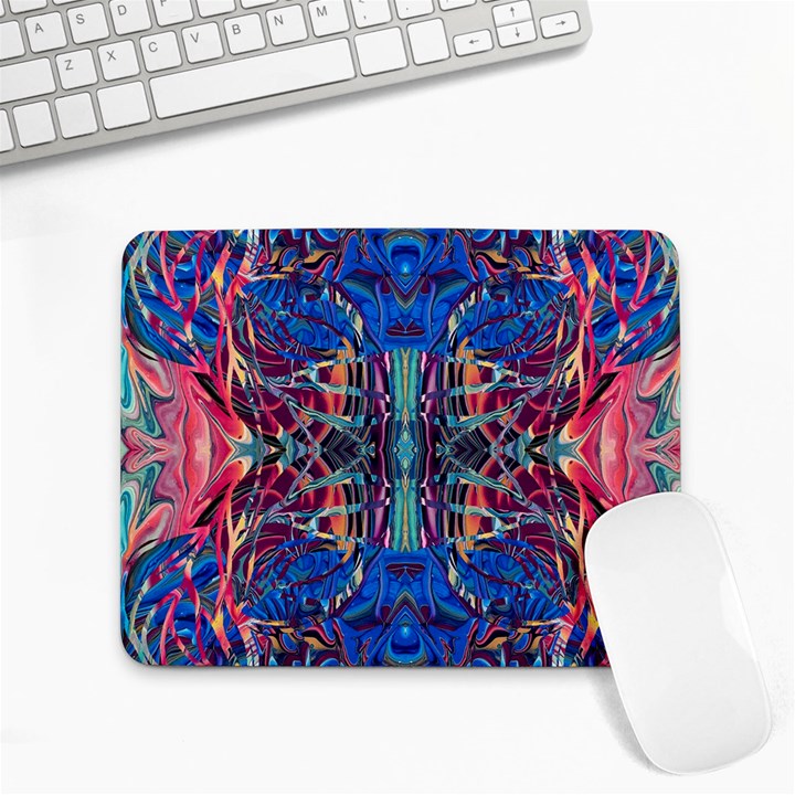 Cobalt arabesque Small Mousepad