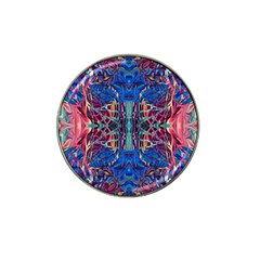 Cobalt Arabesque Hat Clip Ball Marker (4 Pack) by kaleidomarblingart