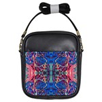 Cobalt arabesque Girls Sling Bag Front