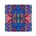 Cobalt arabesque Square Satin Scarf (30  x 30 ) Front