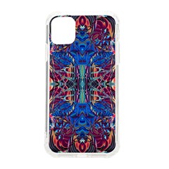 Cobalt Arabesque Iphone 11 Tpu Uv Print Case by kaleidomarblingart