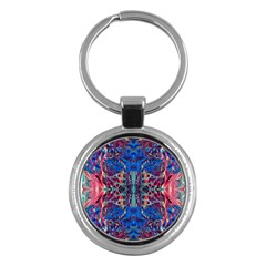 Cobalt Arabesque Key Chain (round)