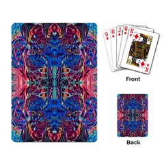 Cobalt Arabesque Playing Cards Single Design (rectangle) by kaleidomarblingart