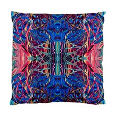 Cobalt Arabesque Standard Cushion Case (one Side) by kaleidomarblingart