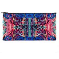 Cobalt Arabesque Pencil Case by kaleidomarblingart