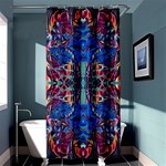 Cobalt arabesque Shower Curtain 36  x 72  (Stall)  Curtain(36 X72 ) - 33.26 x66.24  Curtain(36 X72 )