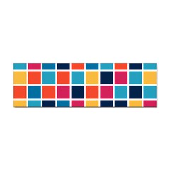 Square Plaid Checkered Pattern Sticker Bumper (10 Pack) by Ravend