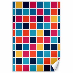 Square Plaid Checkered Pattern Canvas 20  X 30  by Ravend