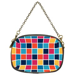 Square Plaid Checkered Pattern Chain Purse (one Side) by Ravend