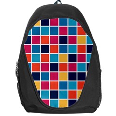 Square Plaid Checkered Pattern Backpack Bag by Ravend